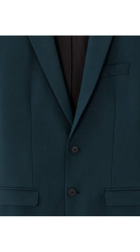 Slim Bi-Stretch Suit Jacket - Dark Green