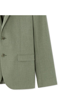 Slim Fit Bi-Stretch Suit Jacket - Light Green