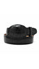 Los Altos Caiman Belly Belt- Black