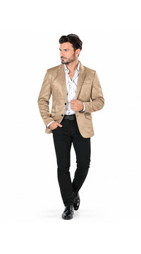 Lamasini Men’s Slim Fit Plain Casual Blazer (Model 492)