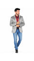 Lamasini Men’s Slim Fit Plain Casual Blazer (Model 492)
