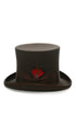 Brown Wool Felt Top Hat for Men