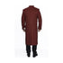 Red Big And Tall Three Button Wool Overcoat