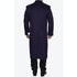 Big And Tall Purple Full Length Long Overcoat / Topcoat