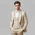 Tan Floral Shawl Lapel Tuxedo Set – Wedding and Prom