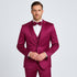 Purple Satin Tuxedo Set – 4-Piece Statement for Weddings & Proms
