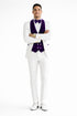 Purple Prom Suit - Purple Prom Outfit -White and Purple Prom  Tuxedo