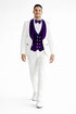 Purple Prom Suit - Purple Prom Outfit -White and Purple Prom  Tuxedo