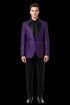 Alberto Nardoni Purple Notch Lapel Floral Sportcoat