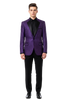 Alberto Nardoni Purple Notch Lapel Floral Sportcoat