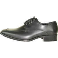 Bravo Mens Classic Moc Toe Tuxedo Prom Shoe in Black