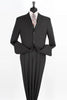 Apollo King Black Poplin Classic Fit Two-Piece Suit