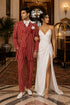 Red and White Pinstripe Gangster 1920s Pinstripe Suit - Mens  Fashion Suit