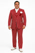 Light Red and White Pinstripe - Gangster 1920s Pinstripe Suit - Mens  Fashion Suit