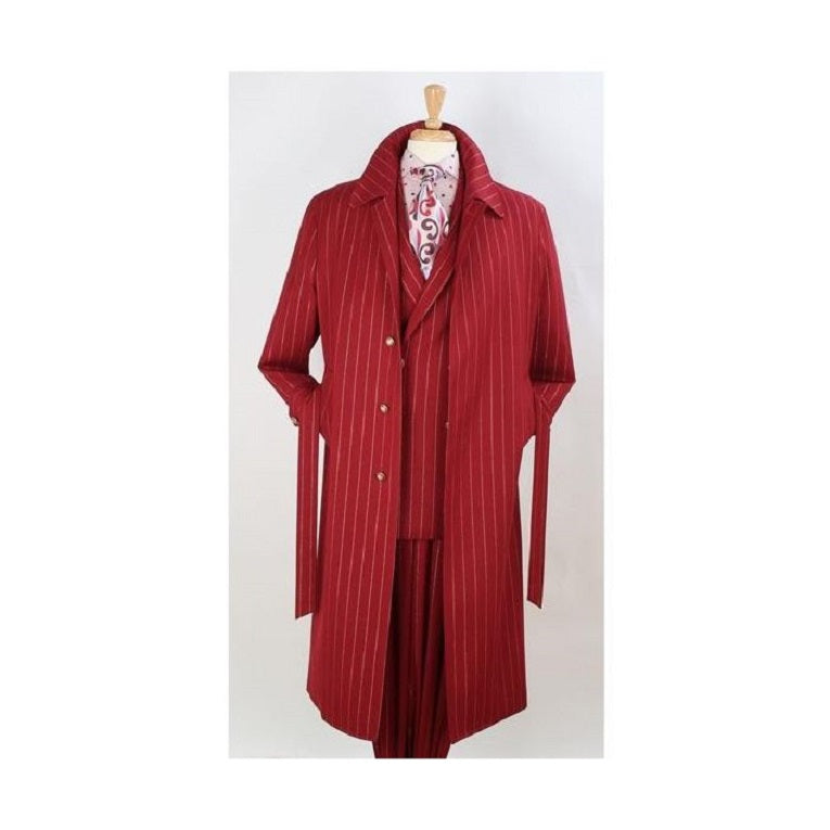 Mens Trench coat - Burgundy Red Wool Fabric Trench Coat – OvercoatUSA