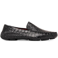 Marco Di Milano Remo Black Caiman Driving Shoes
