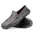 Marco Di Milano Remo Gray Caiman Crocodile Driving Shoes