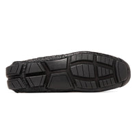 Marco Di Milano Remo Black Caiman Crocodile Driving Shoes
