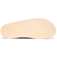 Zelli Rena Sueded Goatskin and Embossed Python Leather Slide