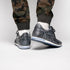 Zelli Rio Genuine Ostrich Quill Sneakers in Faded Black