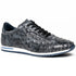 Zelli Rio Genuine Ostrich Quill Sneakers in Faded Black