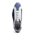 Zelli Ripi Hand Woven Sueded Calfskin Luxury Sneakers in Blue
