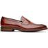 Zelli Roma Hand-Burnished Calfskin Penny Loafers in Cognac