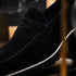 Zelli Roma Versatile Italian Suede Penny Loafers in Black