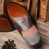 Zelli Roma Classic Penny Loafers in Genuine Brown Ostrich Quill