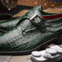 Marco_Di_Milano Rovigo - Forest Green Leather Loafer