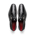 Marco Di Milano Rovigo Black Exotic Crocodile Skin Single Monk-strap Loafers