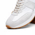 Zelli Roxi Italian Suede and Calfskin Luxury Sneaker in White