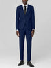 Mens Two Button Royal Blue Birdseye Suit
