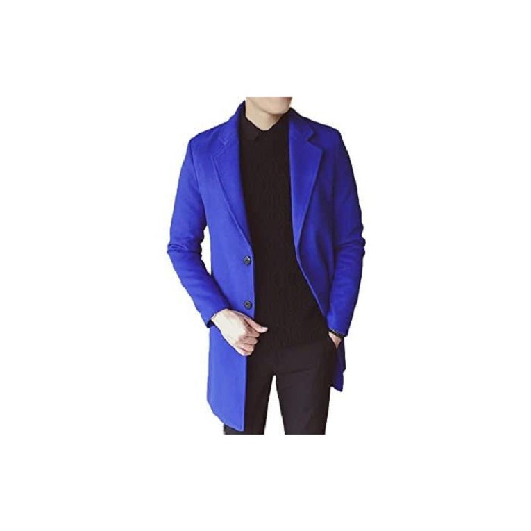 Royal blue peacoat mens online