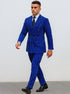 Royal Blue Pinstripe Suit - Gangster Suit - 1920's Suit - Double Breasted Suit