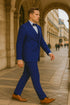 Royal Blue Italian Wool 3-Piece Modern Fit Tuxedo