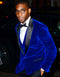 Mens Designer Velvet Tuxedo Royal Blue Dinner Jacket