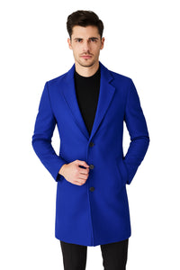 Royal Blue Peacoat - Mens Royal Blue Peacoat