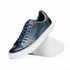 Zelli Russo Navy Calfskin and Crocodile Luxury Fashion Sneakers