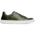 Zelli Russo Burnished Calfskin and Crocodile Luxury Sneakers in Olive