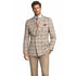 Men Regular-Fit Windowpane Blazer Jacket