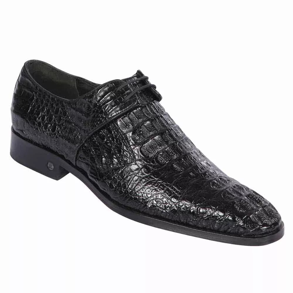 black alligator dress shoes Belvedere Lago Alligator Dress Shoes Black (14010) main image 0