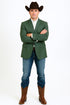 Western Blazer - Saco Para Hombre - Mens Double Button Western Green Blazer