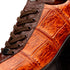 Marco Di Milano Saulo Brandy/Brown Exotic Ostrich and Alligator Casual Sneakers