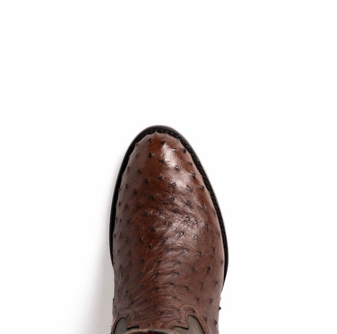 Marco Di Milano Savannah Kango Tabae Ostrich Quill Round Toe Cowboy Boots