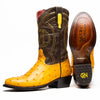 Marco Di Milano Savannah Buttercup Ostrich Quill Round Toe Cowboy Boots