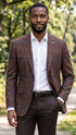 Burgundy Blazer Mens Sport Coat