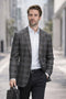 Charcoal Blazer Mens Sport Coat