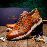 Marco Di Milano Scanno: Antique Cognac Leather Dress Shoe