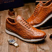 Marco Di Milano Scanno: Antique Cognac Leather Dress Shoe